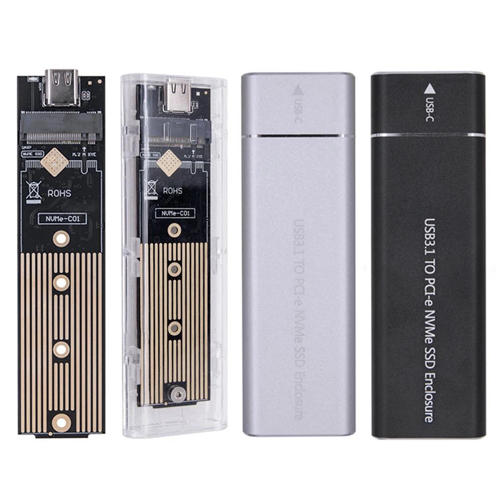 M.2 NVME PCIe NGFF M2 SSD  Ŭ,   ϵ ũ ڽ, USB3.1 C Ÿ  ϵ ũ Ŭ, 10Gbps PCI-E